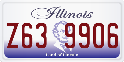 IL license plate Z639906