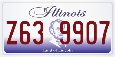 IL license plate Z639907