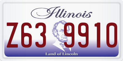 IL license plate Z639910