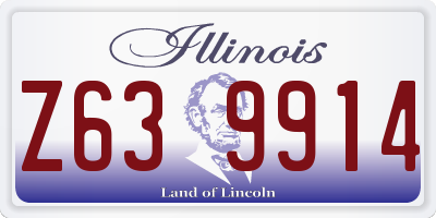 IL license plate Z639914