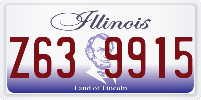 IL license plate Z639915