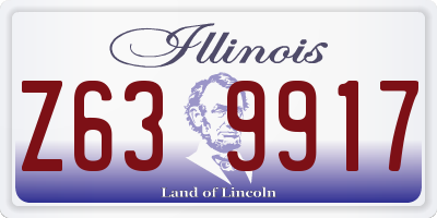 IL license plate Z639917