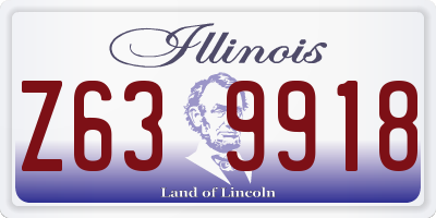 IL license plate Z639918