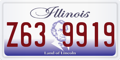 IL license plate Z639919