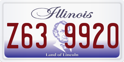 IL license plate Z639920