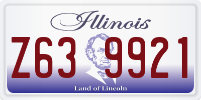IL license plate Z639921