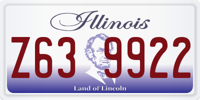 IL license plate Z639922
