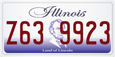 IL license plate Z639923