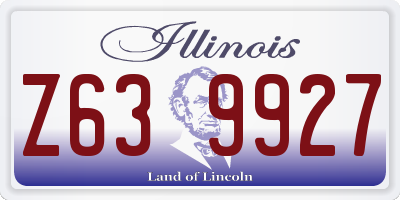 IL license plate Z639927