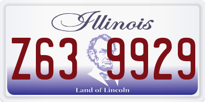 IL license plate Z639929