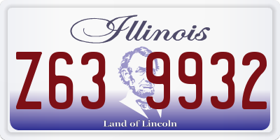 IL license plate Z639932
