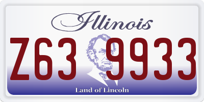 IL license plate Z639933