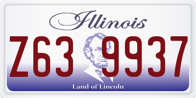 IL license plate Z639937