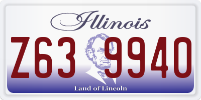 IL license plate Z639940