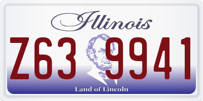 IL license plate Z639941