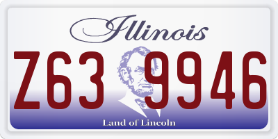 IL license plate Z639946