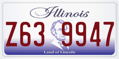 IL license plate Z639947