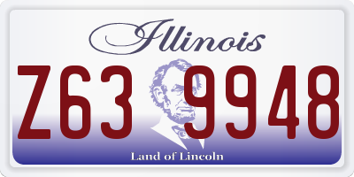 IL license plate Z639948