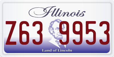IL license plate Z639953