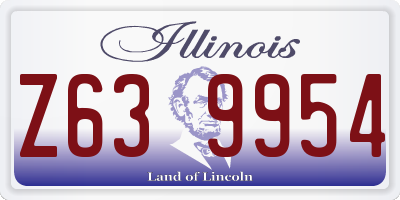 IL license plate Z639954