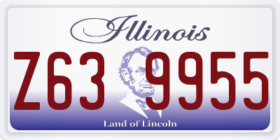 IL license plate Z639955