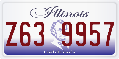 IL license plate Z639957