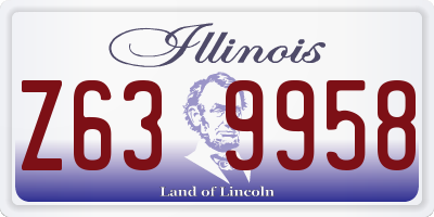 IL license plate Z639958