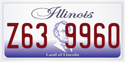 IL license plate Z639960