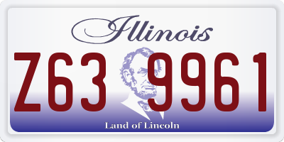 IL license plate Z639961