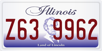 IL license plate Z639962