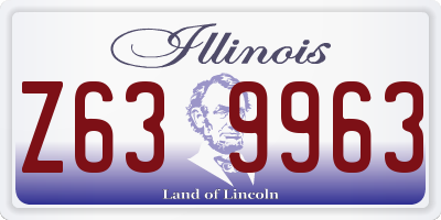 IL license plate Z639963
