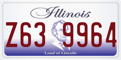 IL license plate Z639964