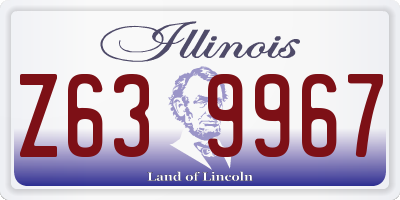 IL license plate Z639967