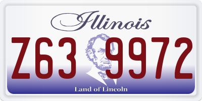 IL license plate Z639972