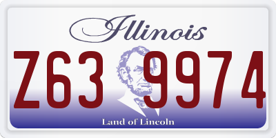 IL license plate Z639974