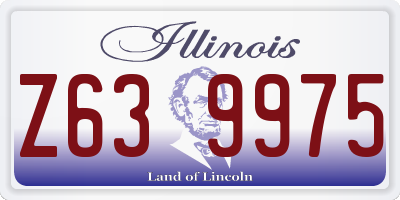 IL license plate Z639975