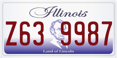 IL license plate Z639987