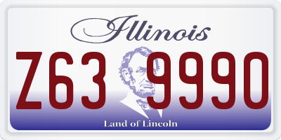 IL license plate Z639990
