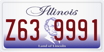IL license plate Z639991