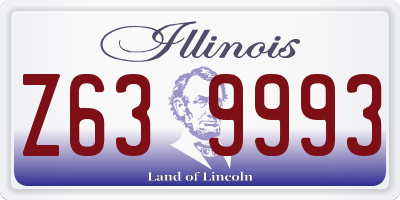 IL license plate Z639993