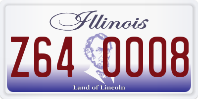 IL license plate Z640008