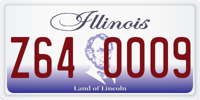 IL license plate Z640009