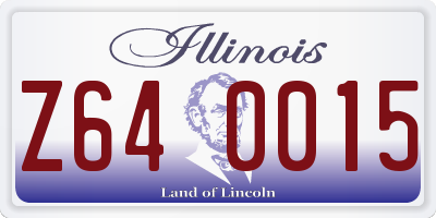 IL license plate Z640015