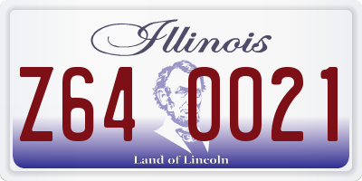 IL license plate Z640021