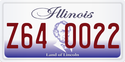 IL license plate Z640022