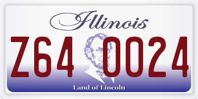 IL license plate Z640024