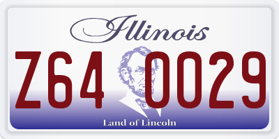 IL license plate Z640029
