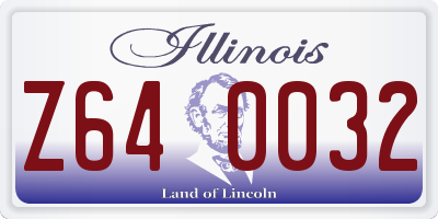 IL license plate Z640032