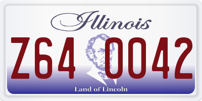IL license plate Z640042