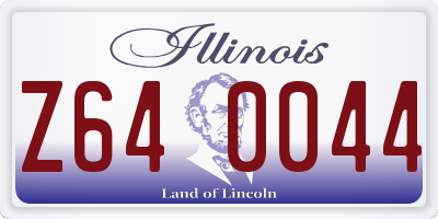 IL license plate Z640044